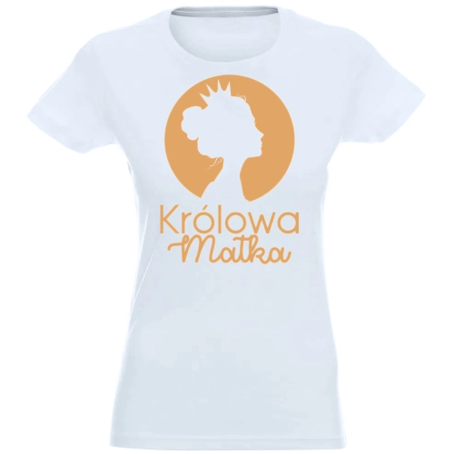 T-SHIRT KOSZULKA DAMSKA NADRUK KRÓLOWA MATKA