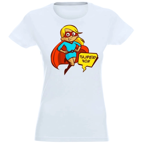 T-SHIRT KOSZULKA DAMSKA NADRUK SUPER MOM