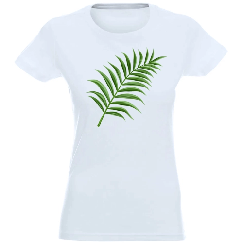 T-SHIRT KOSZULKA DAMSKA NADRUK PALMA LIŚĆ