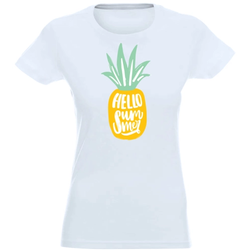 T-SHIRT KOSZULKA DAMSKA NADRUK HELLO SUMMER