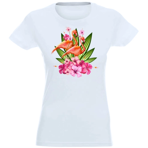 T-SHIRT KOSZULKA DAMSKA NADRUK FLAMING SUMMER