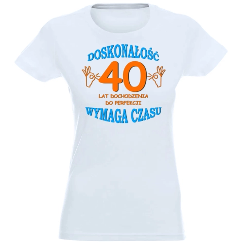 T-SHIRT KOSZULKA DAMSKA PREZENT URODZINY 40 -