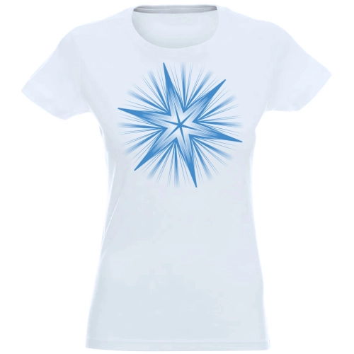 T-SHIRT KOSZULKA DAMSKA ŚWIĄTECZNA ŚNIEŻYNKA -