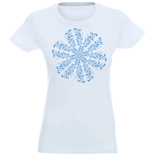 T-SHIRT KOSZULKA DAMSKA ŚWIĄTECZNA ŚNIEŻYNKA -
