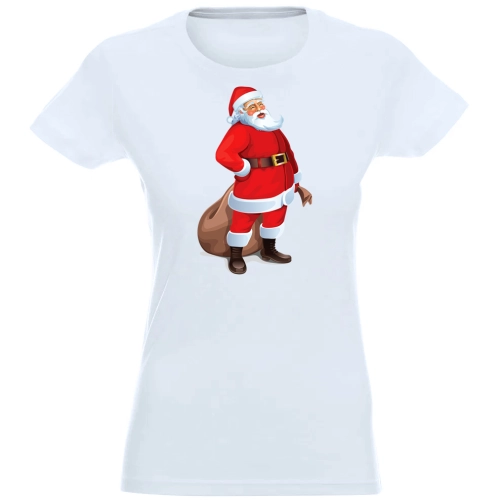 T-SHIRT KOSZULKA DAMSKA ŚWIĄTECZNA MIKOŁAJ -