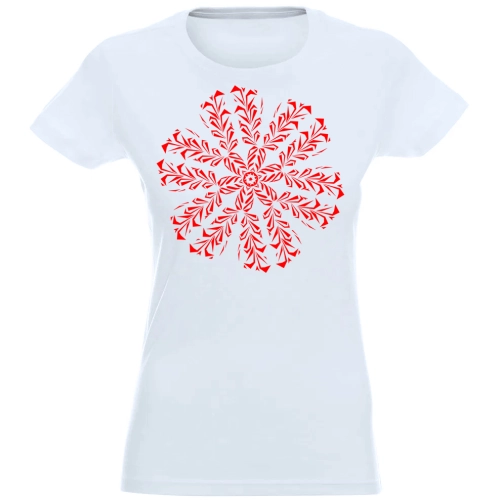 T-SHIRT KOSZULKA DAMSKA ŚWIĄTECZNA ŚNIEŻYNKA -