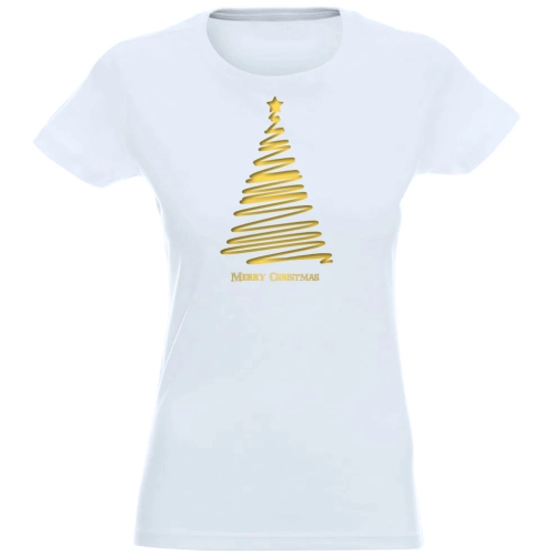T-SHIRT KOSZULKA DAMSKA ŚWIĄTECZNA CHOINKA -