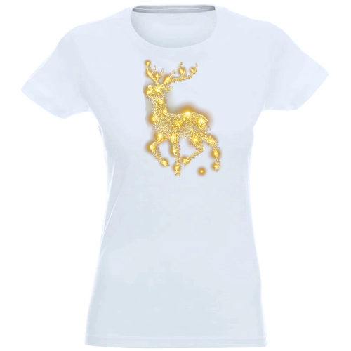T-SHIRT KOSZULKA DAMSKA ŚWIĄTECZNA RENIFER -
