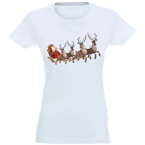 T-SHIRT KOSZULKA DAMSKA ŚWIĄTECZNA RENIFER -