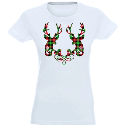 T-SHIRT KOSZULKA DAMSKA ŚWIĄTECZNA RENIFER -