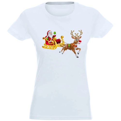 T-SHIRT KOSZULKA DAMSKA ŚWIĄTECZNA MIKOŁAJ -