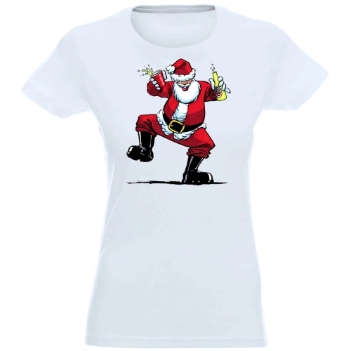 T-SHIRT KOSZULKA DAMSKA ŚWIĄTECZNA MIKOŁAJ -