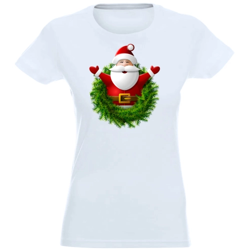 T-SHIRT KOSZULKA DAMSKA ŚWIĄTECZNA MIKOŁAJ -