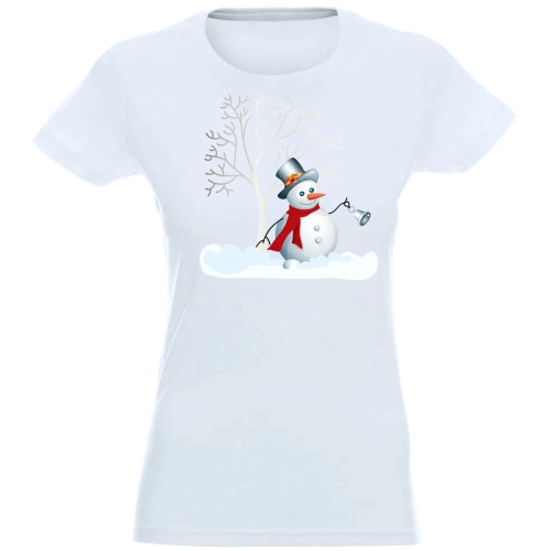 T-SHIRT KOSZULKA DAMSKA ŚWIĄTECZNA BAŁWAN -