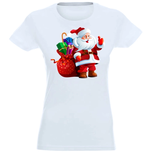 T-SHIRT KOSZULKA DAMSKA ŚWIĄTECZNA MIKOŁAJ -