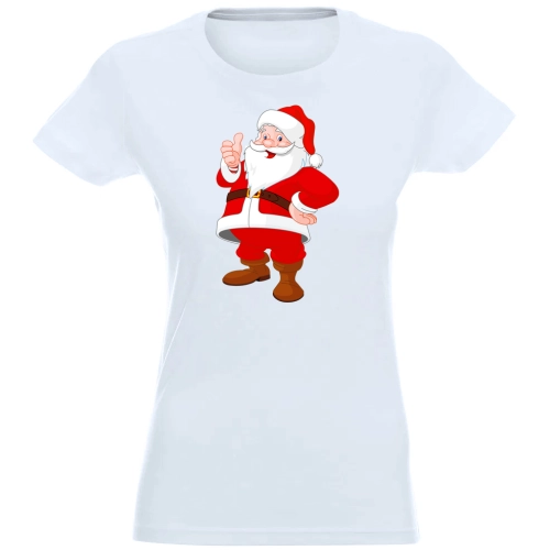 T-SHIRT KOSZULKA DAMSKA ŚWIĄTECZNA MIKOŁAJ -