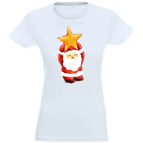 T-SHIRT KOSZULKA DAMSKA ŚWIĄTECZNA MIKOŁAJ -