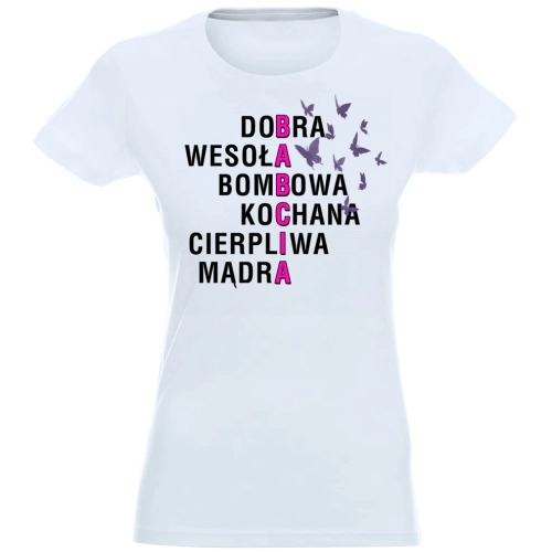 T-SHIRT KOSZULKA DAMSKA NADRUK DLA BABCI -