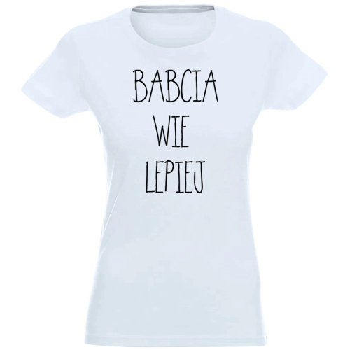 T-SHIRT KOSZULKA DAMSKA NADRUK DLA BABCI -
