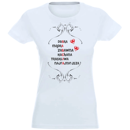 T-SHIRT KOSZULKA DAMSKA NADRUK DLA BABCI -