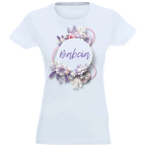 T-SHIRT KOSZULKA DAMSKA NADRUK DLA BABCI -