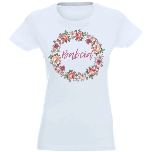 T-SHIRT KOSZULKA DAMSKA NADRUK DLA BABCI -