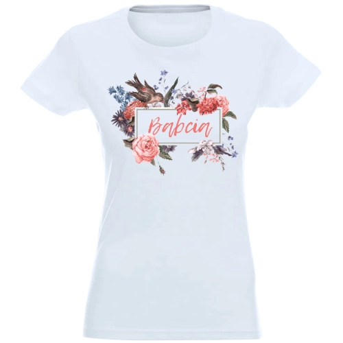 T-SHIRT KOSZULKA DAMSKA NADRUK DLA BABCI -
