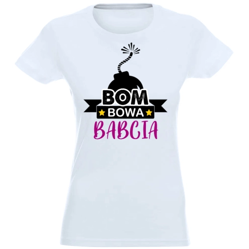T-SHIRT KOSZULKA DAMSKA NADRUK DLA BABCI -