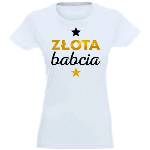 T-SHIRT KOSZULKA DAMSKA NADRUK DLA BABCI -