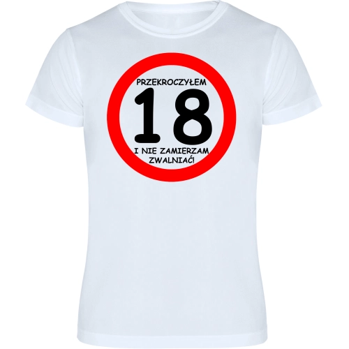 T-SHIRT KOSZULKA MĘSKA PREZENT URODZINY 18 -