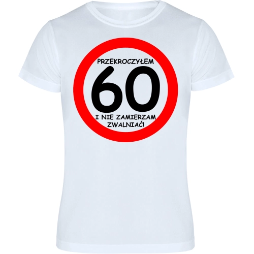 T-SHIRT KOSZULKA MĘSKA PREZENT URODZINY 60 -