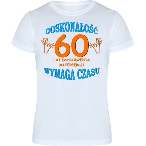 T-SHIRT KOSZULKA MĘSKA PREZENT URODZINY 60 -