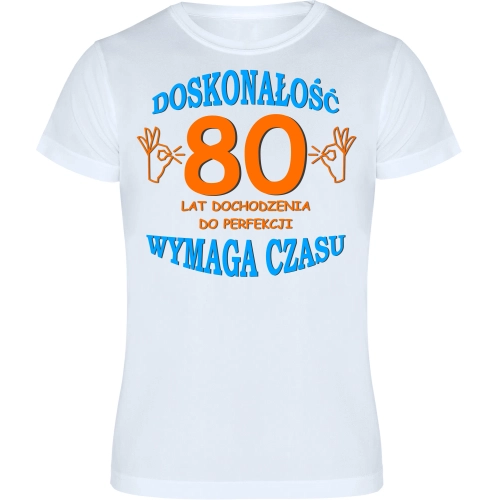 T-SHIRT KOSZULKA MĘSKA PREZENT URODZINY 80 -