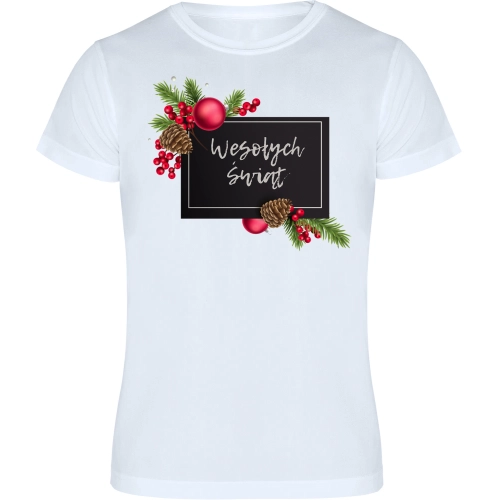 T-SHIRT KOSZULKA MĘSKA ŚWIĄTECZNA NADRUK -