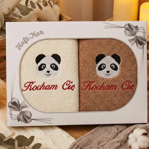 KOMPLET NA PREZENT ZESTAW DWÓCH RĘCZNIKÓW