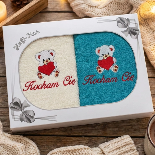 KOMPLET NA PREZENT ZESTAW DWÓCH RĘCZNIKÓW