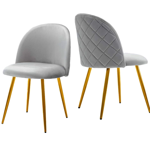 KRZESŁO TAPICEROWANE WELUROWE NOWOCZESNE VELVET GLAMOUR SZARE