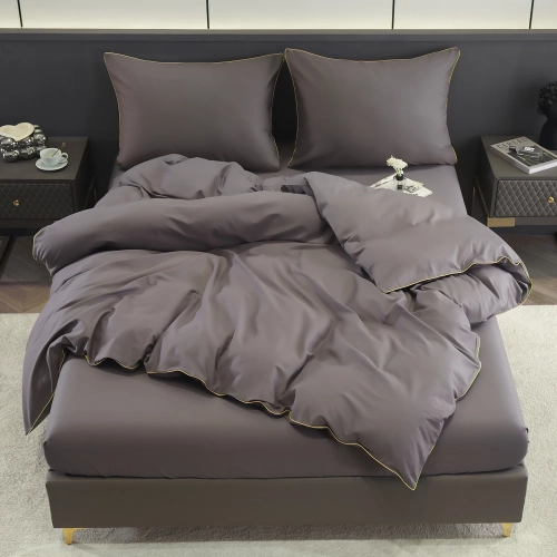 KOMPLET POŚCIELI 100% BAWEŁNA 160X200 Z LAMÓWKĄ GRUBA PREMIUM LAMÓWKA