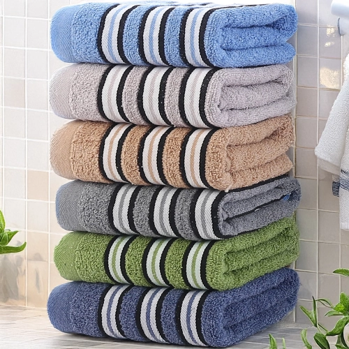 LUKSUSOWY KOMPLET 6 RĘCZNIKÓW KĄPIELOWYCH 70x140 BAWEŁNA FROTTE CHŁONNE