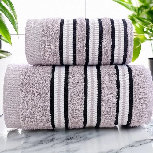 KOMPLET RĘCZNIKÓW ZEFIRO 70x140 + 50x100 Z BORDIURĄ BARDZO CHŁONNE BAWEŁNA