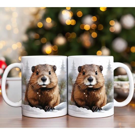 ŚWIĄTECZNY KOMPLET KUBKÓW 330ml NA PREZENT MIKOŁAJ ZESTAW ŚWIĘTA MIKOŁAJ