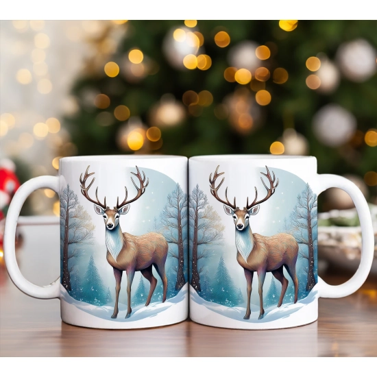 PREZENT ŚWIĄTECZNY ZESTAW KUBKÓW W SKRZYNCE KUBKI MIKOŁAJ RENIFER ŚWIĘTA