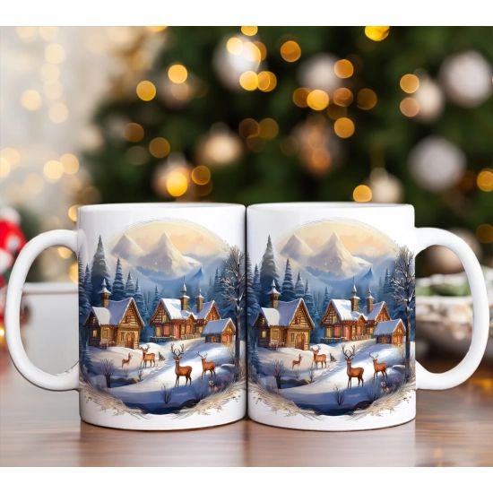 ZESTAW PREZENT ŚWIĄTECZNY KOMPLET KUBKI RĘCZNIKI W SKRZYNCE ŚWIĘTA MIKOŁAJ