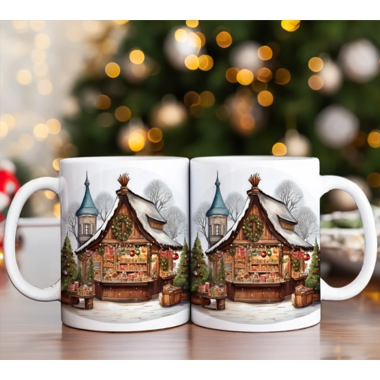 ZESTAW PREZENT ŚWIĄTECZNY KOMPLET KUBKI RĘCZNIKI W SKRZYNCE ŚWIĘTA MIKOŁAJ