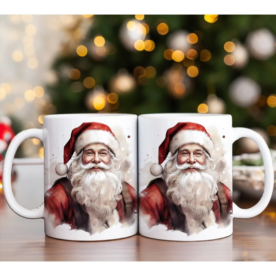 ŚWIĄTECZNY KOMPLET KUBKÓW 330ml NA PREZENT MIKOŁAJ ZESTAW ŚWIĘTA MIKOŁAJ