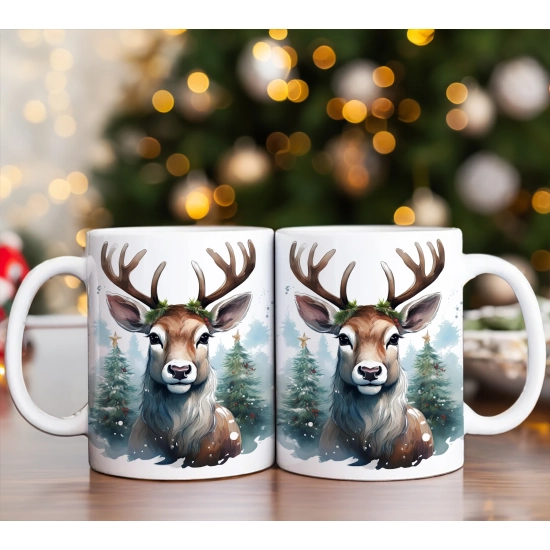 ŚWIĄTECZNY KOMPLET KUBKÓW 330ml NA PREZENT MIKOŁAJ ZESTAW ŚWIĘTA MIKOŁAJ