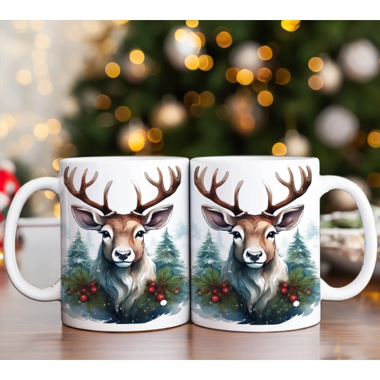 ŚWIĄTECZNY KOMPLET KUBKÓW 330ml NA PREZENT MIKOŁAJ ZESTAW ŚWIĘTA MIKOŁAJ