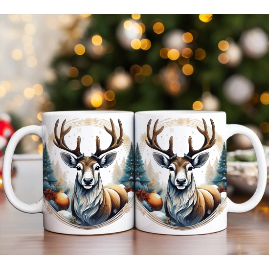 ŚWIĄTECZNY KOMPLET KUBKÓW 330ml NA PREZENT MIKOŁAJ ZESTAW ŚWIĘTA MIKOŁAJ