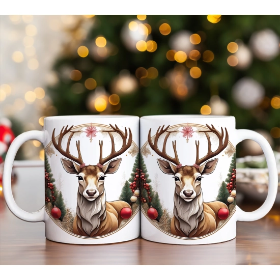 PREZENT ŚWIĄTECZNY ZESTAW KUBKÓW W SKRZYNCE KUBKI MIKOŁAJ RENIFER ŚWIĘTA