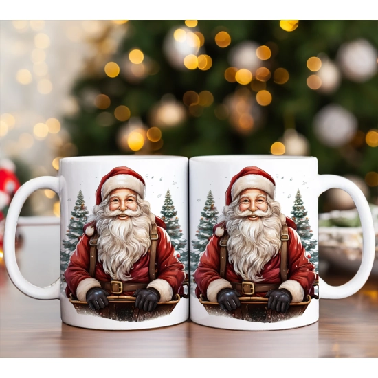 PREZENT ŚWIĄTECZNY ZESTAW KUBKÓW W SKRZYNCE KUBKI MIKOŁAJ RENIFER ŚWIĘTA